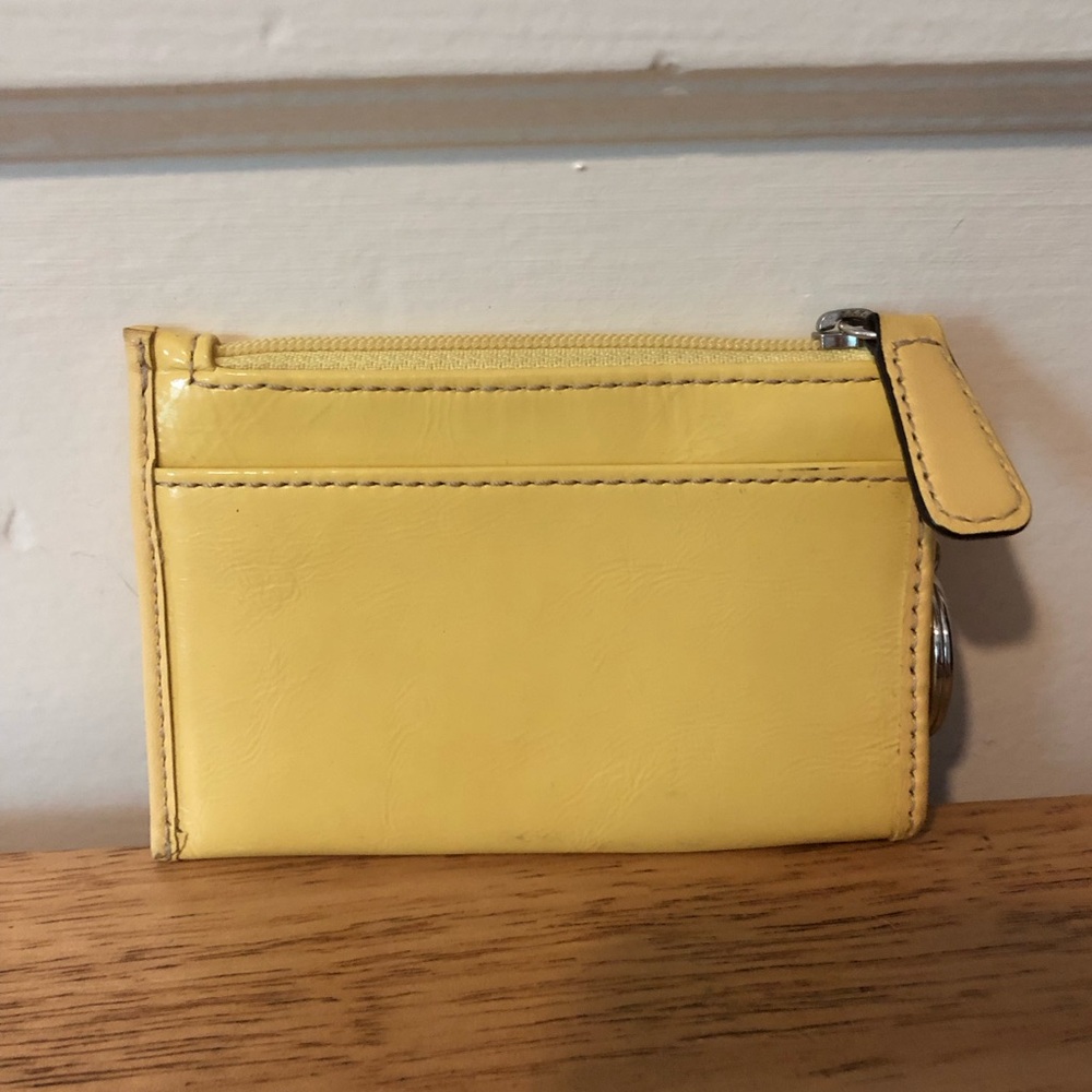 Coach Yellow Patent Keychain Card Holder - Picture 4 of 5